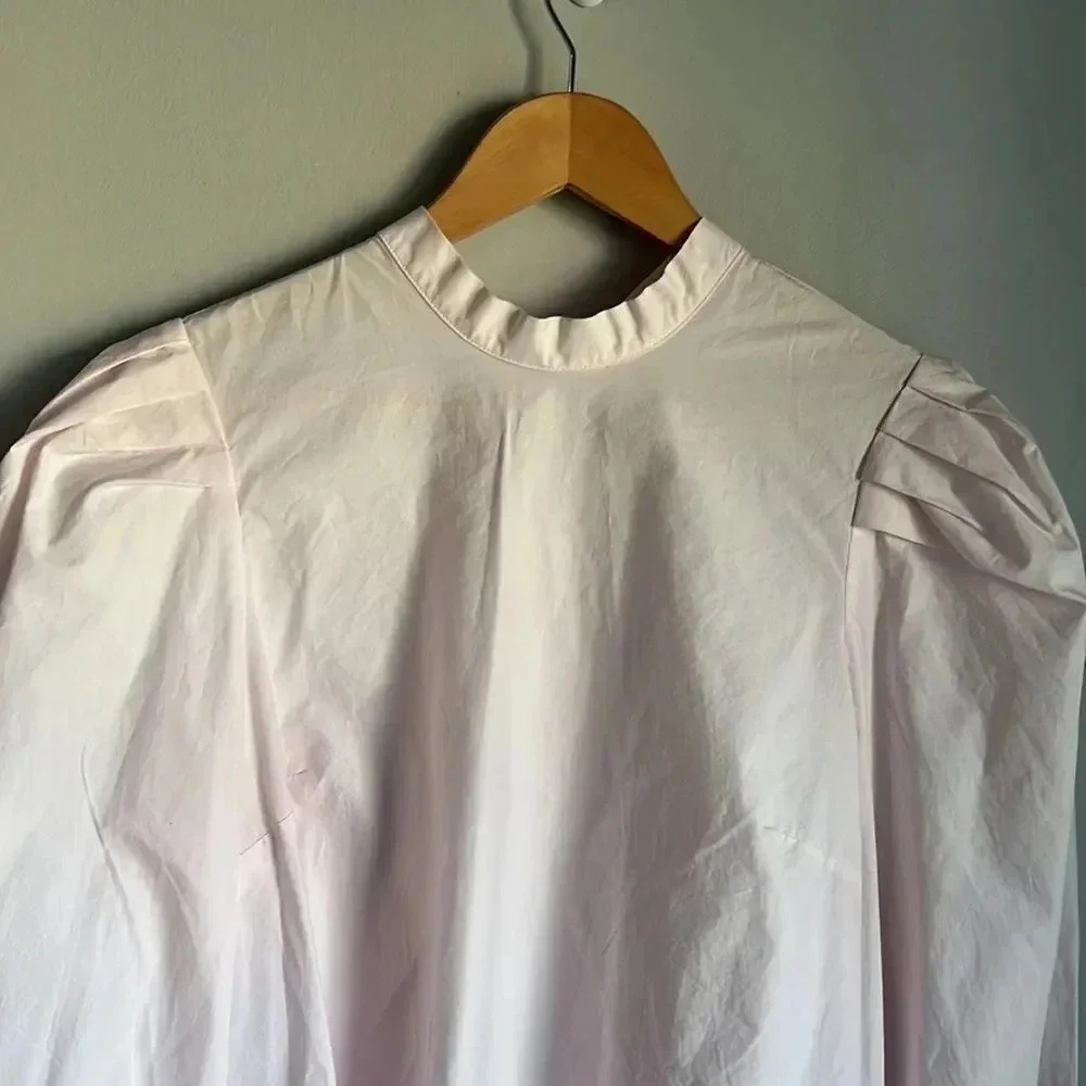Free people high neck poplin shirt